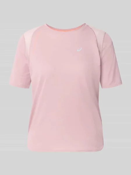 Męski t-shirt o kroju regular fit z dodatkiem streczu model Road' Asics Tiger różowa