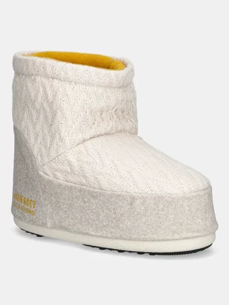 Moon Boot cizme de iarnă MB X GIR ICON LOW NOLACE KNIT bej alb