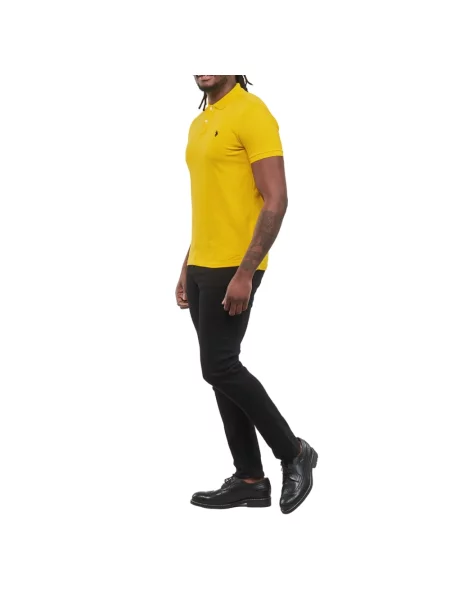 Krótka koszulka polo U.s Polo Assn. żółta