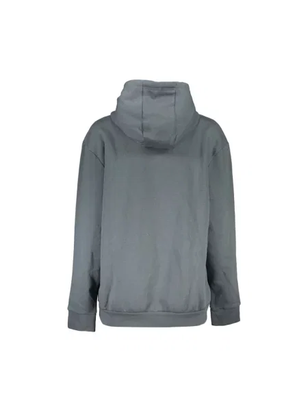 Bluza z kapturem Cavalli Class z kapturem z nadrukiem szara