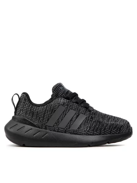 Детские кроссовки для бега Adidas Swift Run черные