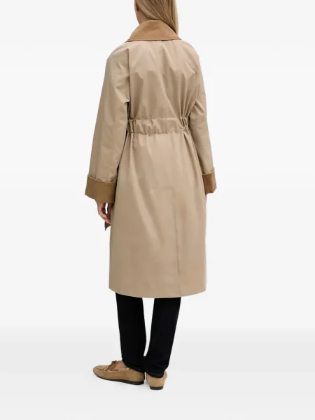 Gulerat palton Barbour de catifea cord