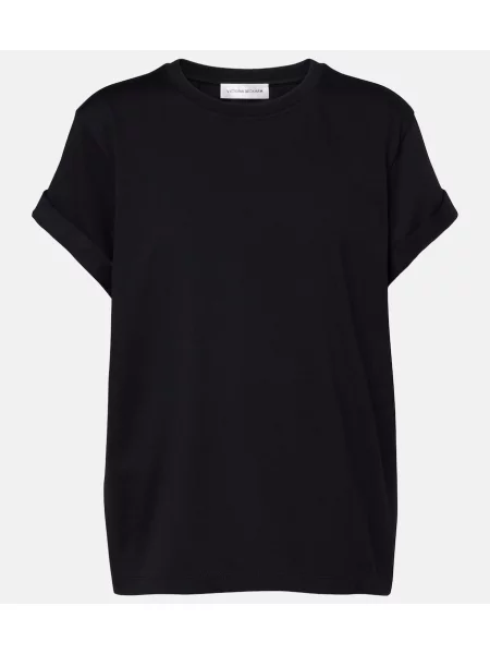Tricou Victoria Beckham din jerseu negru