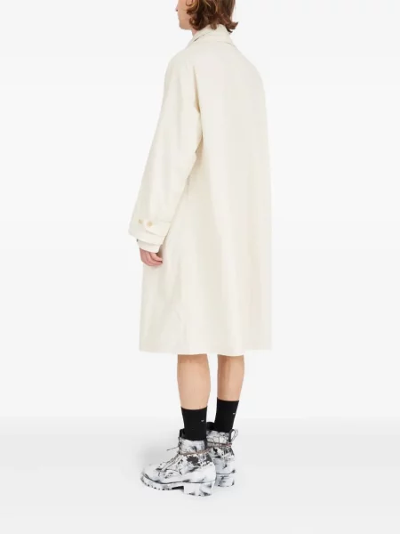 Gulerat trenci Maison Margiela alb
