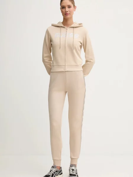 Кофта Guess PRIMULA з капюшоном з аплікацією чорний