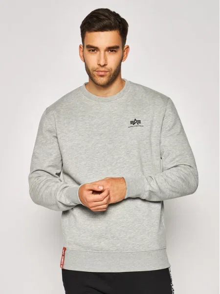 Alpha Industries Mikina Basic Regular Fit šedá