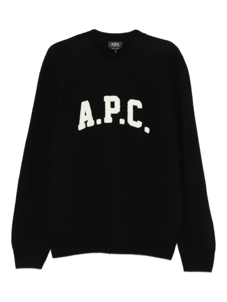Svetr A.p.c. s kulatým výstřihem černý