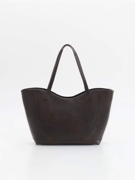 Reserved Geantă shopper maro-închis maro