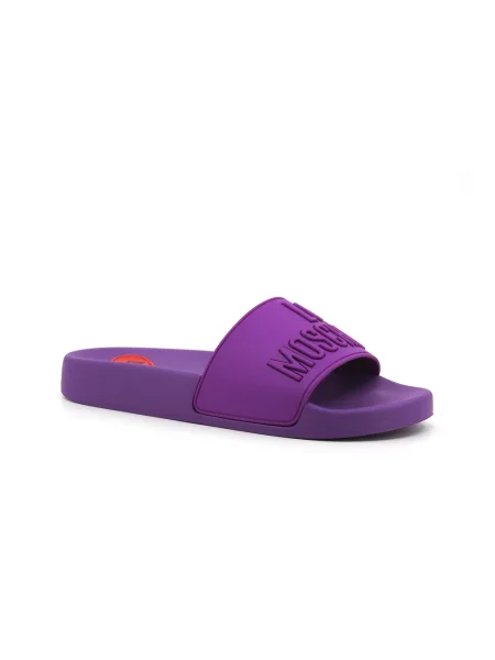 Klapki Love Moschino fioletowe