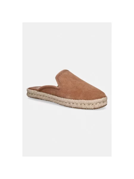 Klapki mules Toms zamszowe brązowe