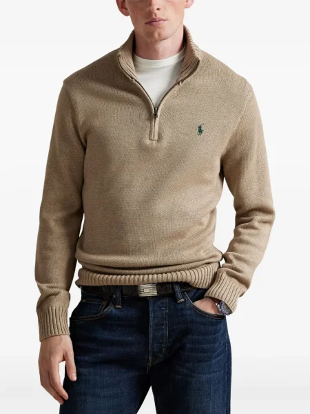 Ριγέ polo Polo Ralph Lauren με κουκούλα με αυτόγραφο λευκό