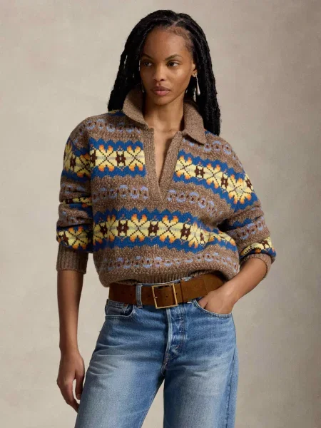 POLO RALPH LAUREN De lână pulover | Relaxed fit bej