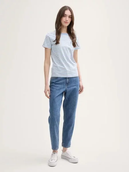 T-SHIRT KOSZULKA LIGHT BLUE TOM TAILOR biała