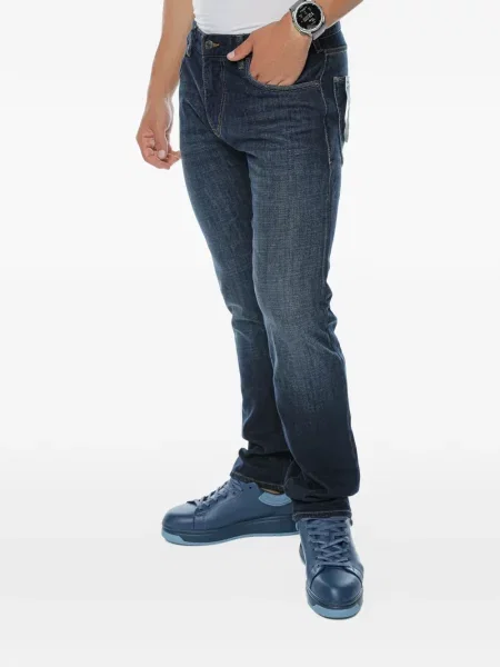 Blugi Emporio Armani cu 5 buzunare albastru
