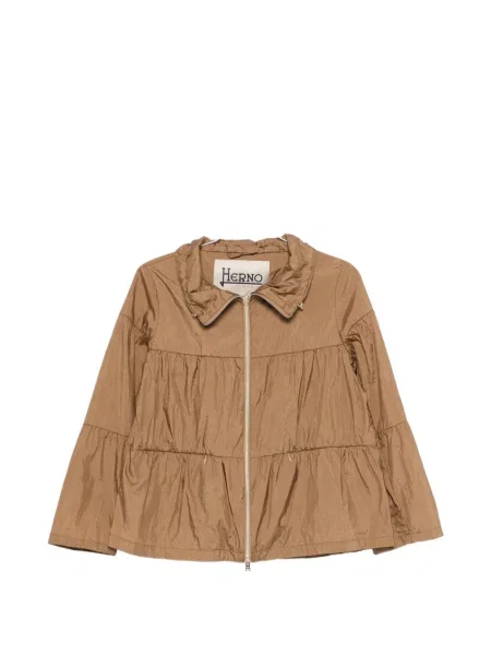Geacă Herno cu volane maro