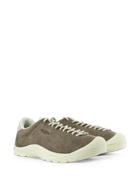 Велурени маратонки Keen Footwear с връзки кафяво