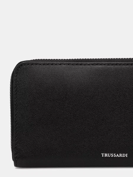 Kožená peněženka Trussardi černá