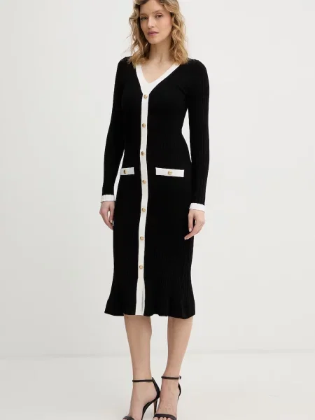 Obleka Guess LAUREL črna