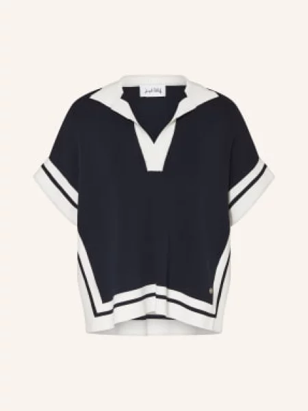 Joseph Ribkoff Koszulka Z Dzianiny blau biała