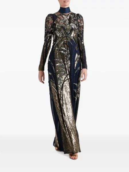 Rochie Temperley London cu paiete albastru