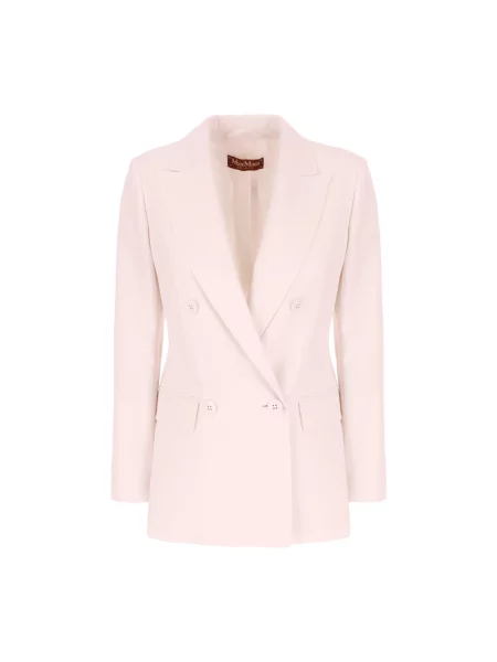 Marynarka Max Mara Studio wełniana różowa