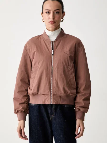 Calvin Klein Jeans geacă bomber pentru femei roz