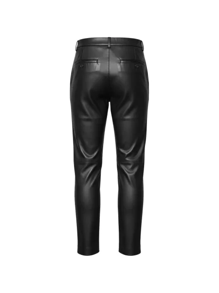 Pantaloni John Richmond din piele negru