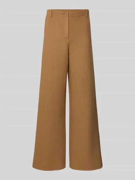 Spodnie rozkloszowane z szeroką nogawką z mieszanki wełny Style Icon Collection