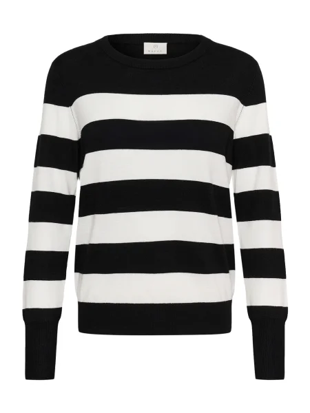 Kaffe Pulover KALizza negru alb