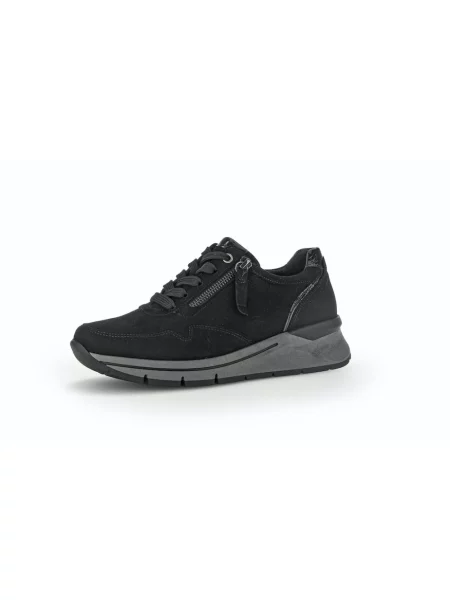 Sneakersy Gabor skórzane sznurowane czarne