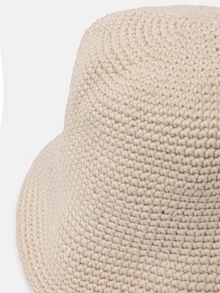Tommy Jeans bucket klobuk pleten bež