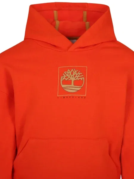 Bluza z kapturem dziecięca Timberland czerwona