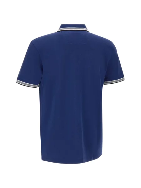 Tricou polo Boss cu dungi albastru