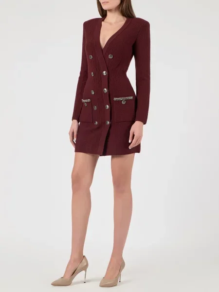Платье Elisabetta Franchi бордовое