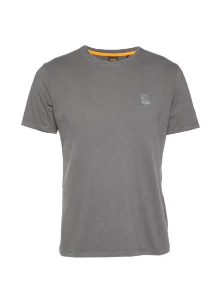 Tricou Boss Green Hugo Boss cu autograf gri