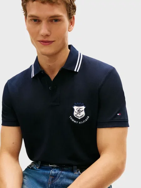 Поло Tommy Hilfiger синее