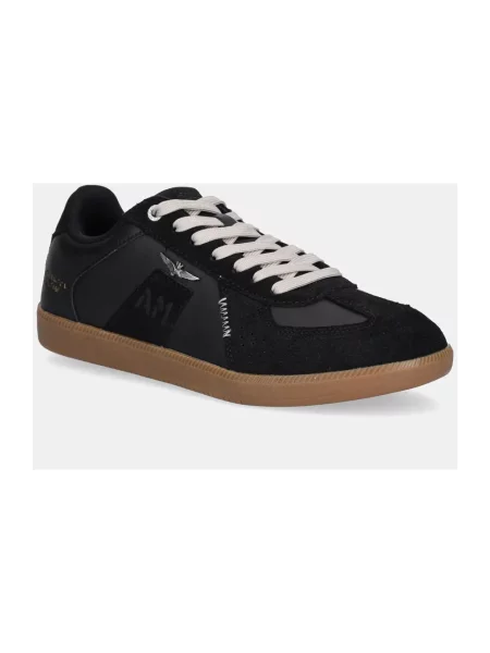 Aeronautica Militare sneakersy skórzane SNEAKERS czarny