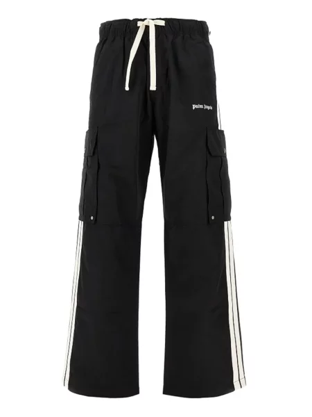 Pantaloni cargo Palm Angels cu dungi negru