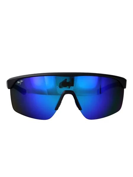 Ochelari de soare Maui Jim cu imprimeu geometric negru