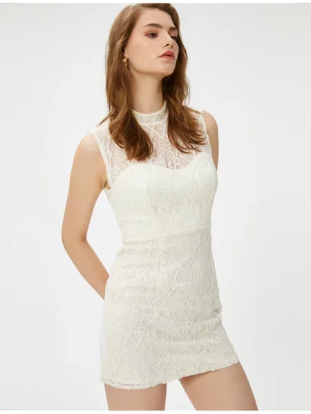 Sukienka mini Koton koronkowa