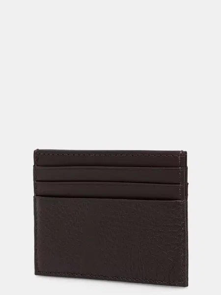 Tommy Hilfiger etui za kartice usnjeni rjava