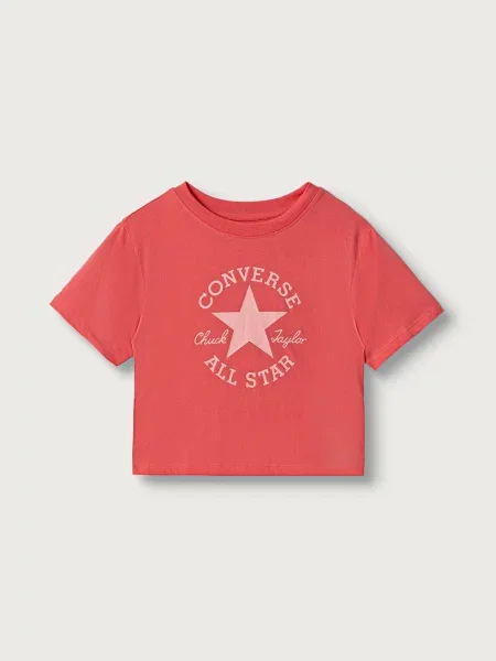 Converse tričko detské s bavlnou ružová