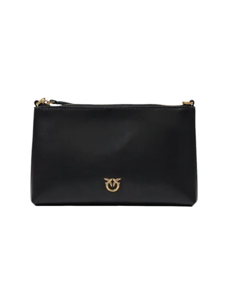 Rucsac Pinko fără toc din piele negru