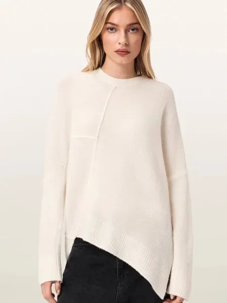 AllSaints pulover pentru femei cu lână bej