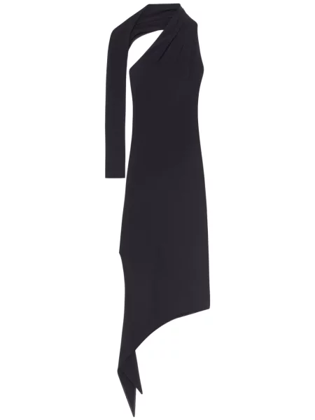 Rochie Courreges din crep de costum negru