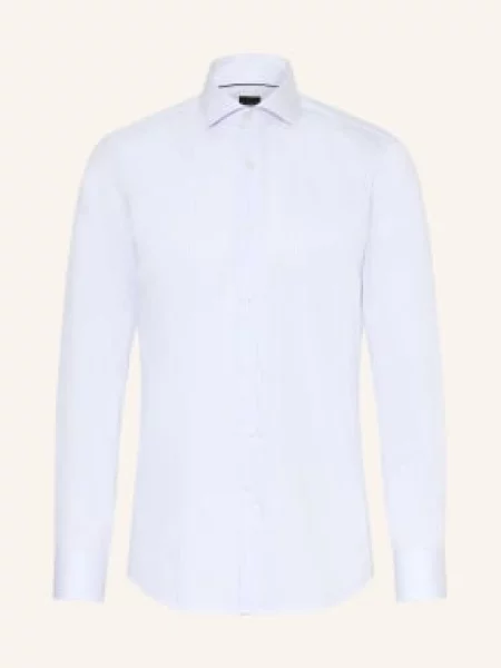 Boss Košile Hank Slim Fit tmavě modrá bílá