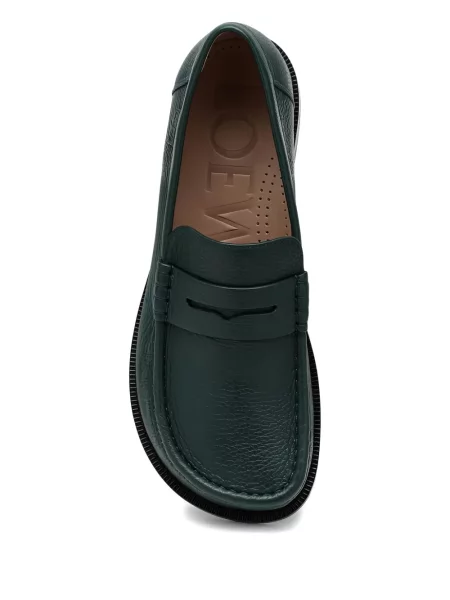 Pantofi loafer Loewe din piele verde