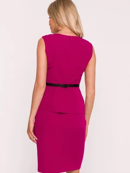 Cu centură rochie tip creion Stylove