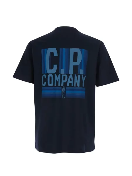 Μπλούζα C.p. Company με στρογγυλή λαιμόκοψη μπλε