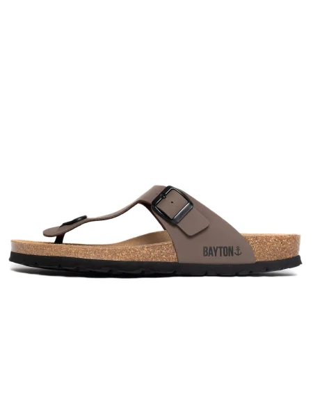 Bayton Flip-flops Mercure gri taupe negru